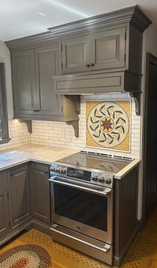 Geometric Floral Mosaic - Maria