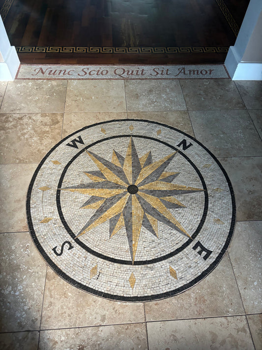 Sandy Fawn - Compass Rose Mosaic
