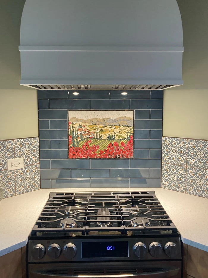 Tuscan Ville's Inspiring Mosaic Designs | Luxury Handcrafted Artistry - Mesh Backing