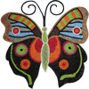 Arte de parede em mosaico - borboleta colorida