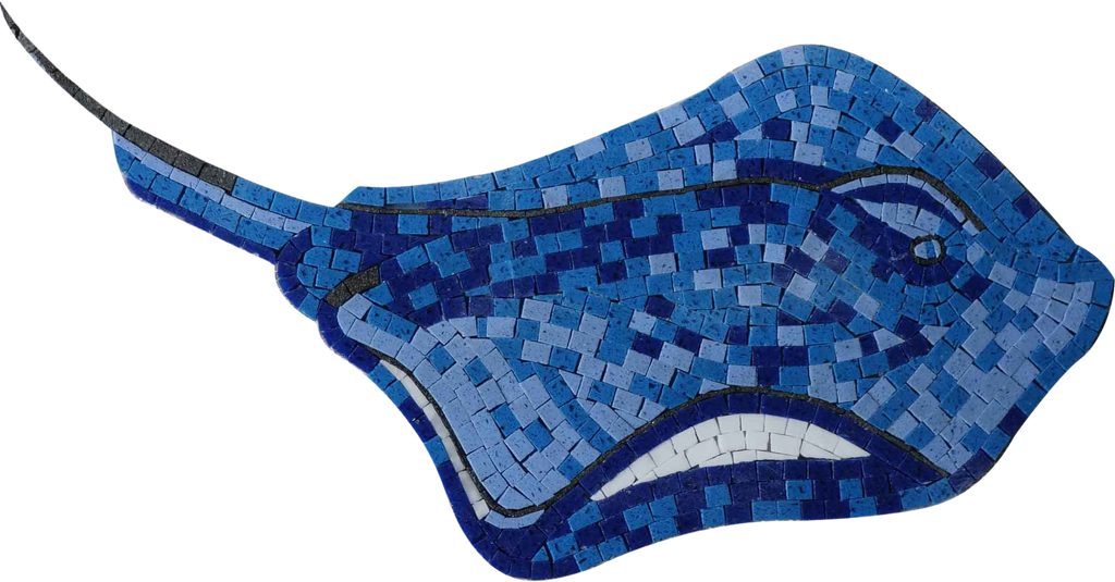 Blue Fish Mosaic