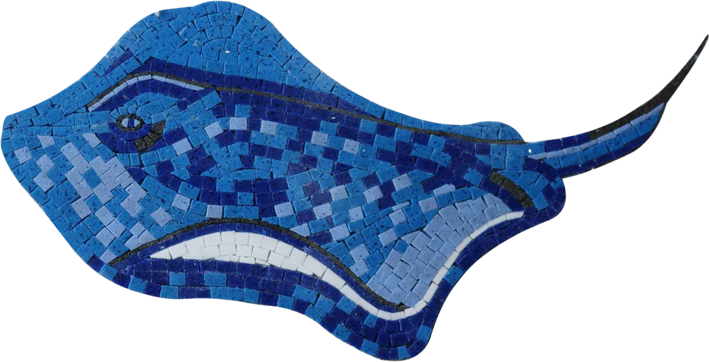Stringray Fish - Mosaic Art