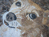 Arte em mosaico de retrato de cachorro