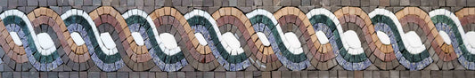 Entwined Ropes Mosaic Border