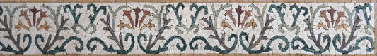 Ayten - Flower Mosaic Art Border