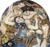 Gustav Klimt Virgins" - Mosaic Reproduction "