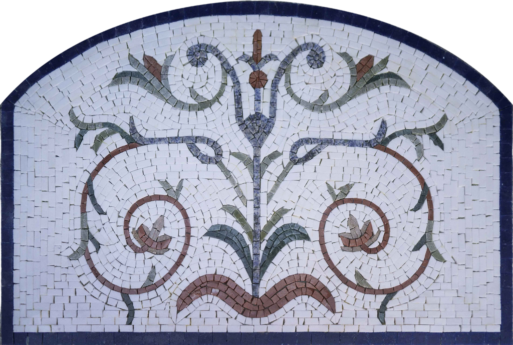 Diseño de mosaico real - Mosaico floral