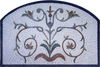 Diseño de mosaico real - Mosaico floral