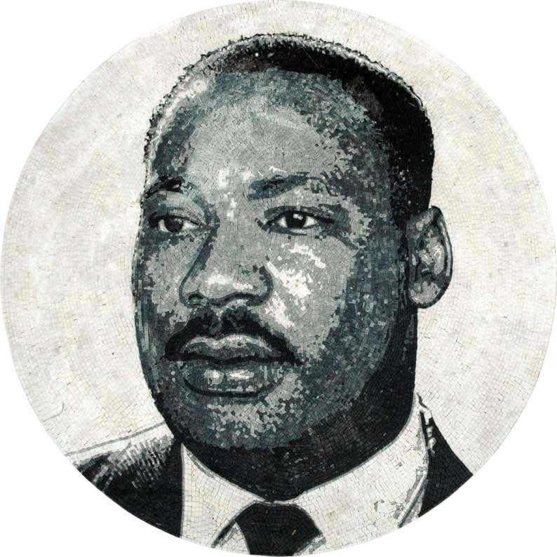 Martin Luther King Marble Artwork Mosaic