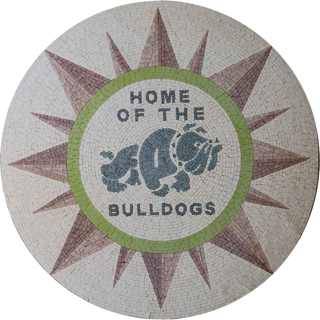 Home Of The Bulldogs - Mosaico Personalizado