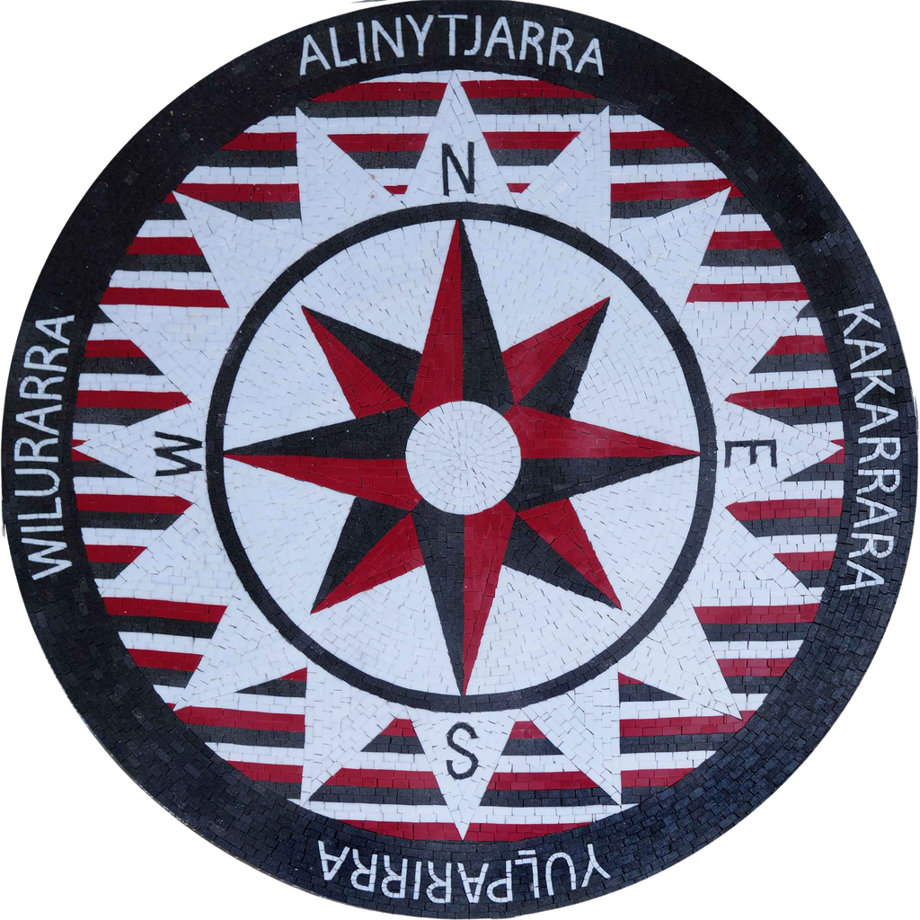 Artistic Compass - Mosaic Medallion