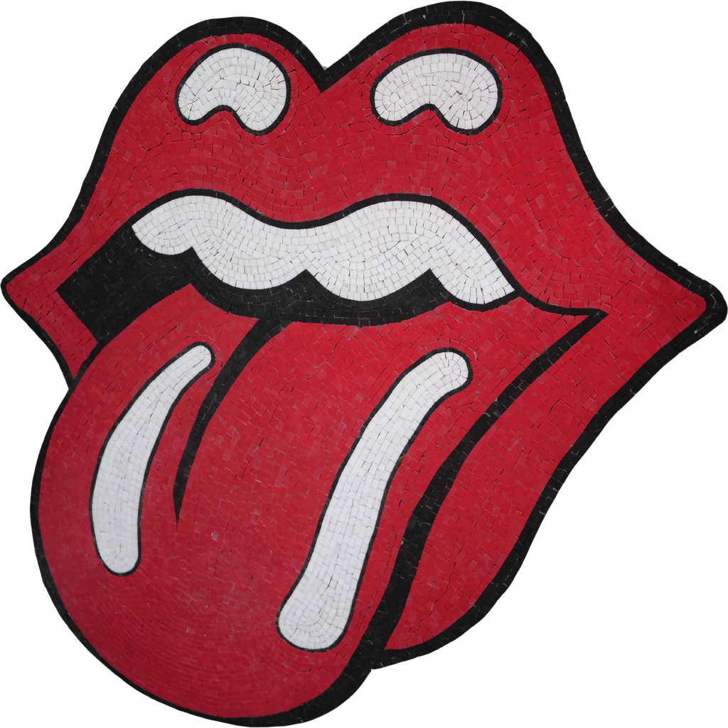 Logotipo de mosaico - Banda de los Rolling Stones