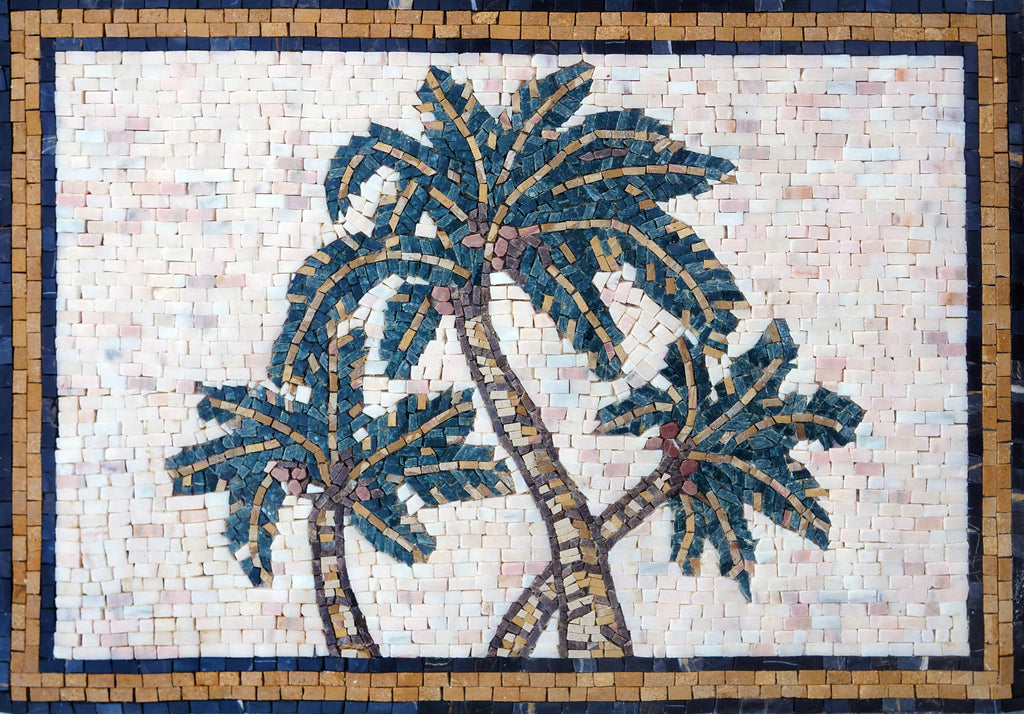 Dessins de mosaïque - Les palmiers