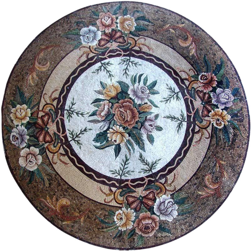 Antique Rose Medallion - Rhode Mosaic