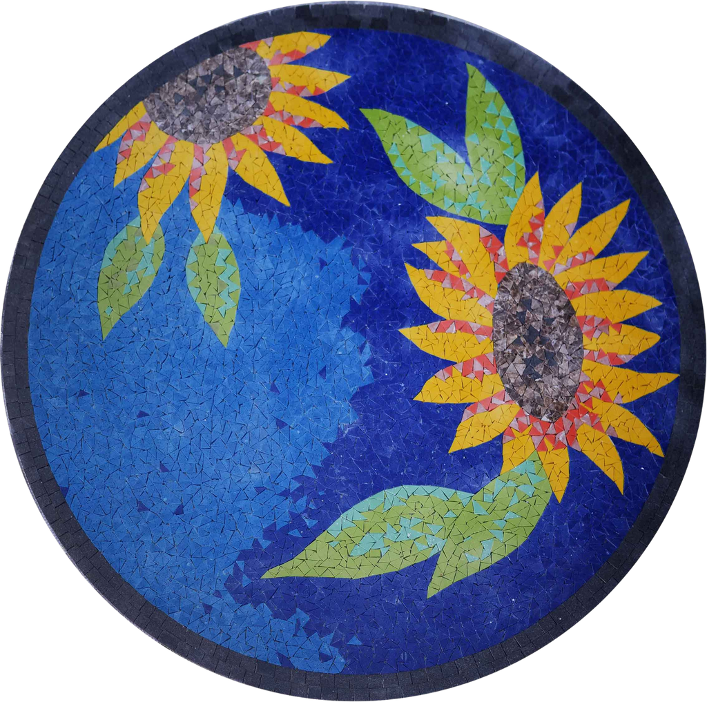 Sunflower Mosaic - Mosaic Medallion