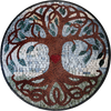 Semplice albero della vita - Medaglione a mosaico