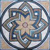 Mosaico de flores de arte romano - Octavia