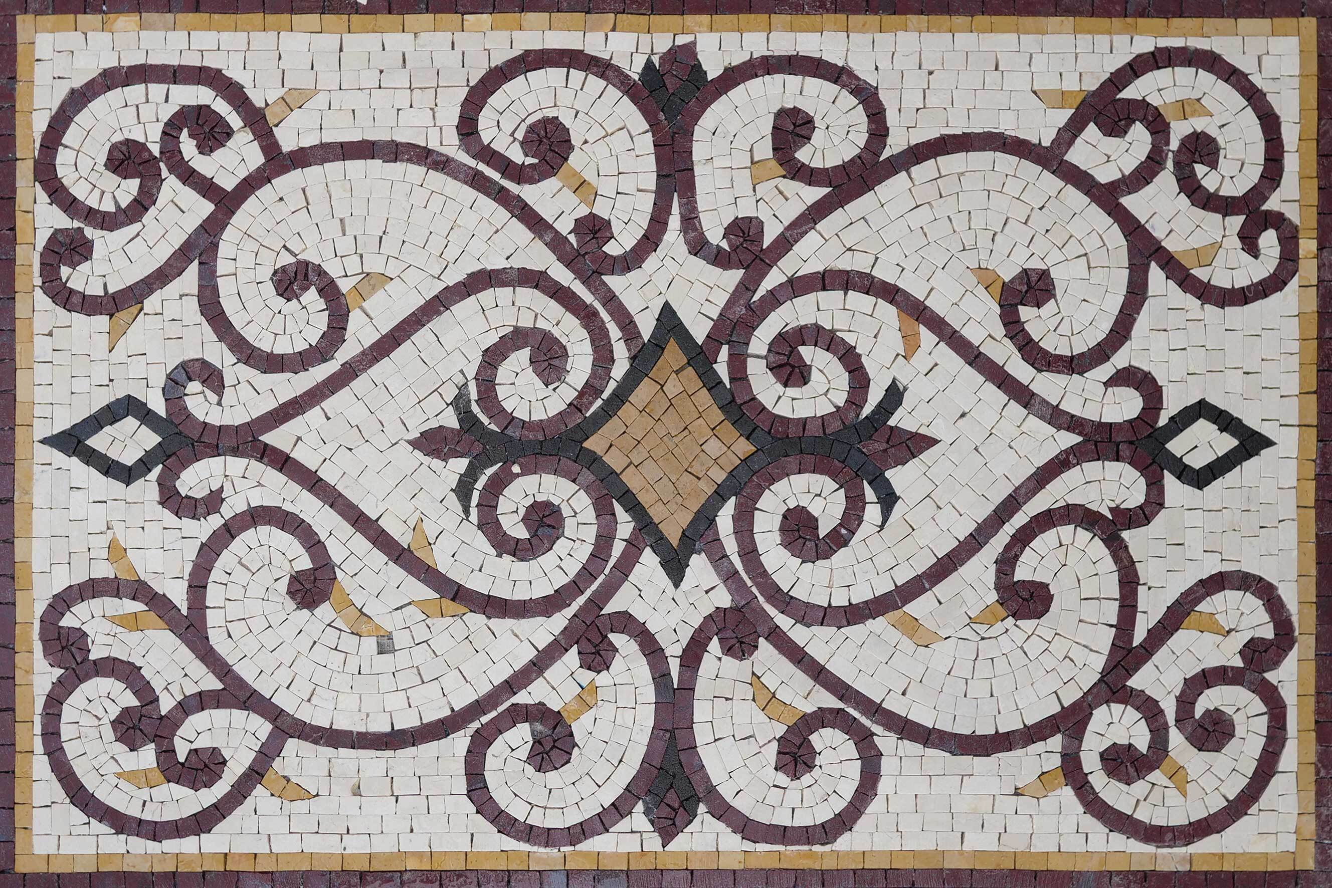 Mosaik Patterns Rectangle Varinad's Rectangular Rug Mosaic Tile Art