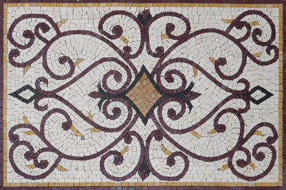 Varinad's Rectangular Rug Mosaic Tile Art