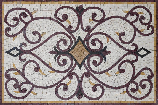 Varinad's Rectangular Rug Mosaic Tile Art