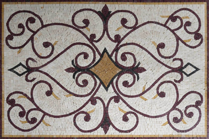 Varinad's Rectangular Rug Mosaic Tile Art