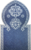 Geométrico azul - Obra de mosaico