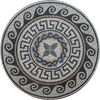 Medalhão Mosaico - Padrões Gregos