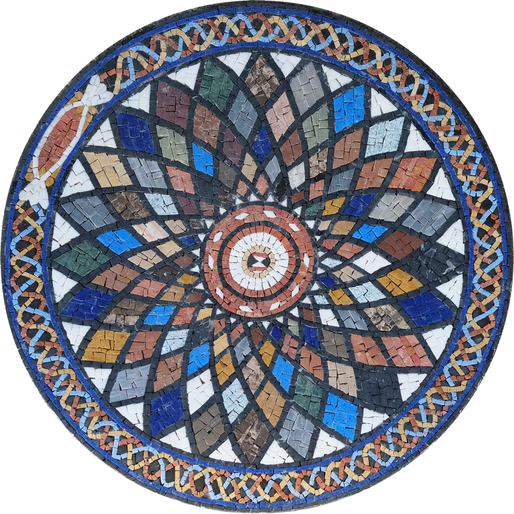 Medalhão Mosaico - Design Floral