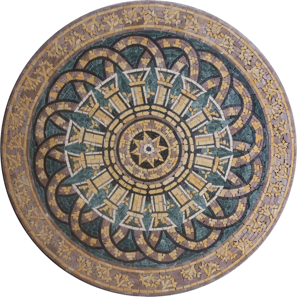 Marble Mosaic Tabletop - Medallion Art