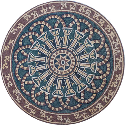 Marble Mosaic Tabletop - Medallion Art