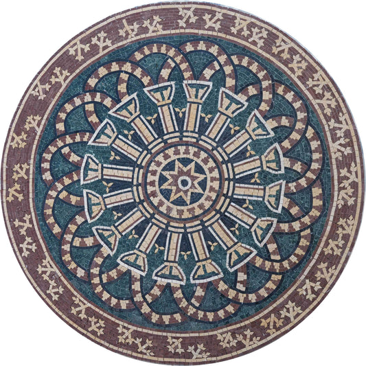Marble Mosaic Tabletop - Medallion Art