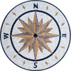 Sandy Fawn - Compass Rose Mosaic