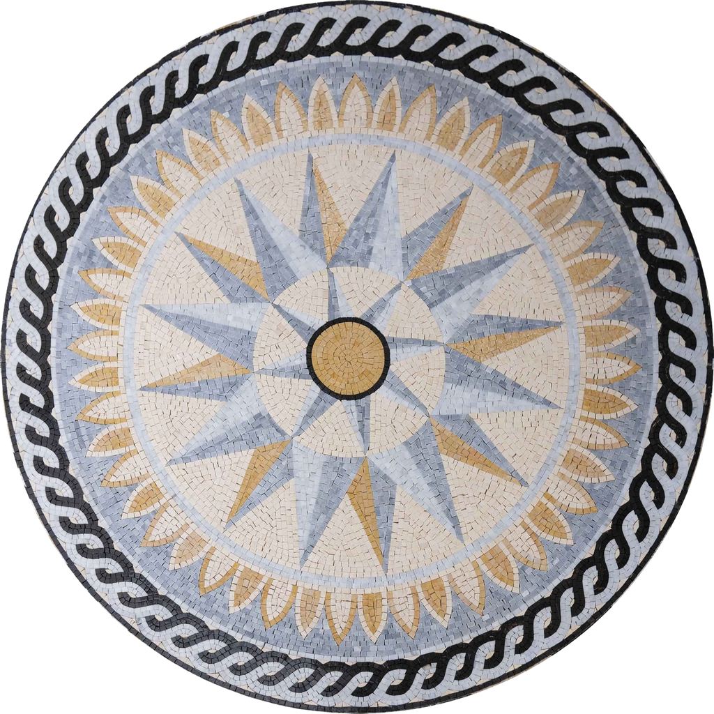 Oceanus - Nautical Mosaic Medallion