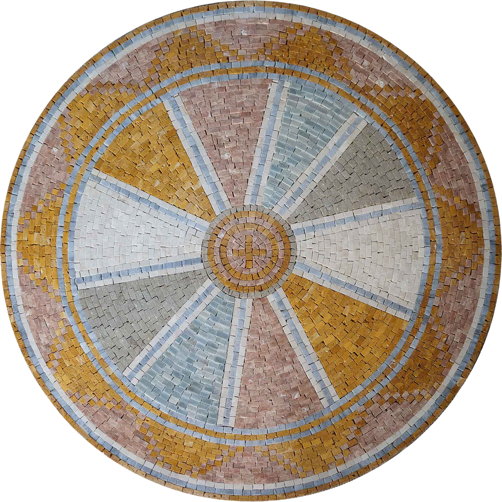 Mosaic Artwork - Geometric Medallion