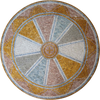 Arte em mosaico - medalhão geométrico