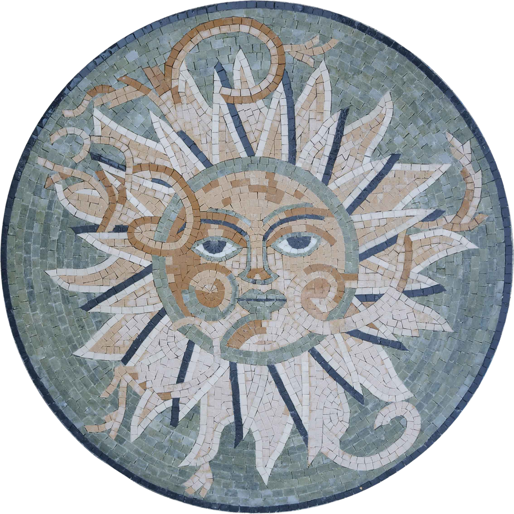 Mosaik-Medaillon - Erde Surya