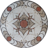 Obra de arte del medallón de mosaico - Afya III