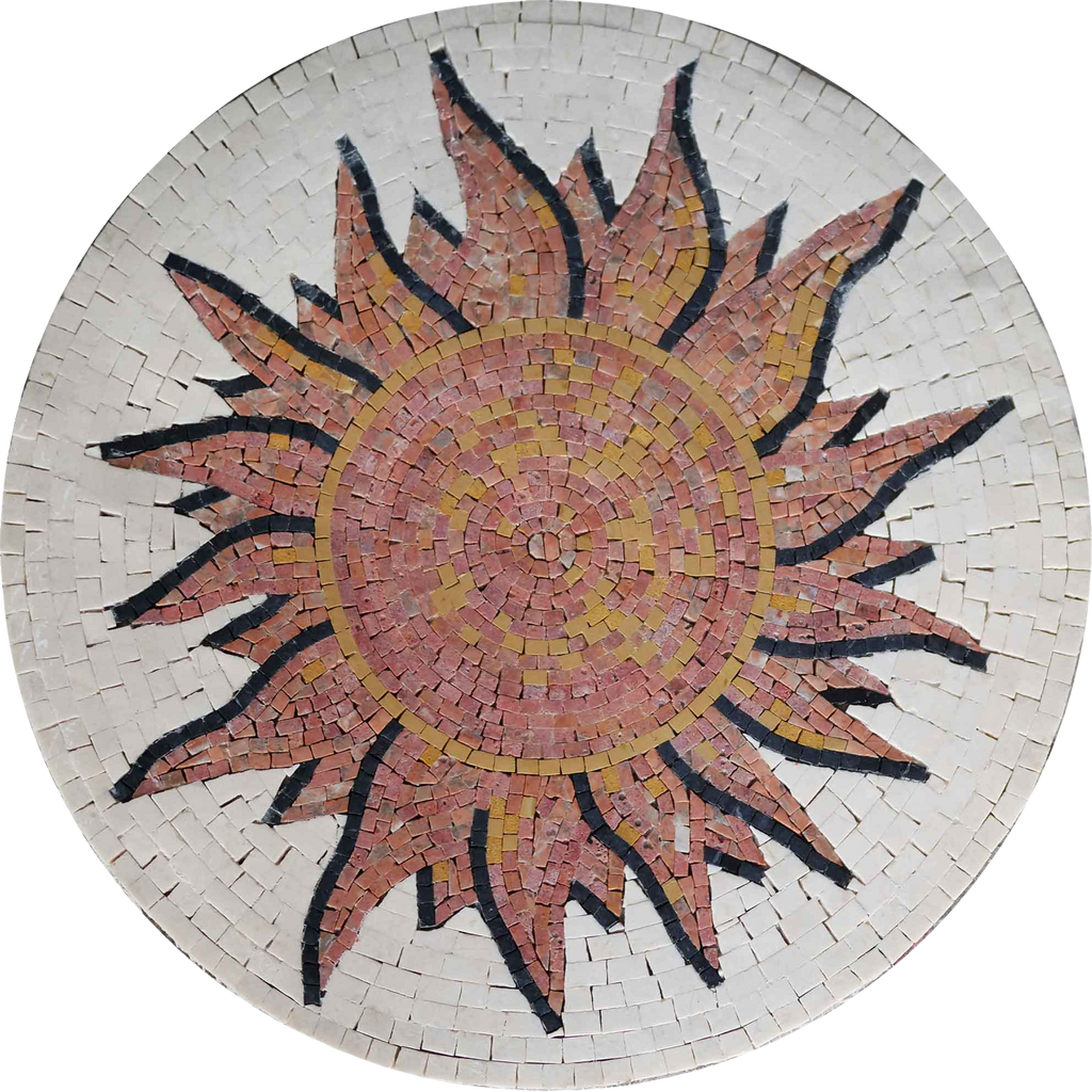 Golden Sun - Medaglione in mosaico