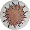 Sol Dourado - Medalhão Mosaico