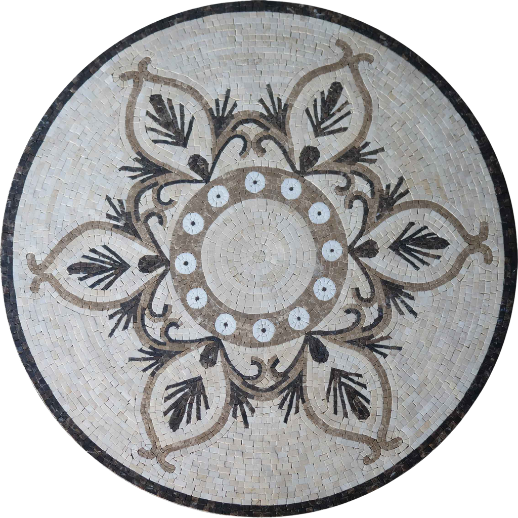 Classic Palmette Mosaic Medallion - Jata