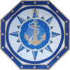 Nautical Mosaic - Octagon Anchor