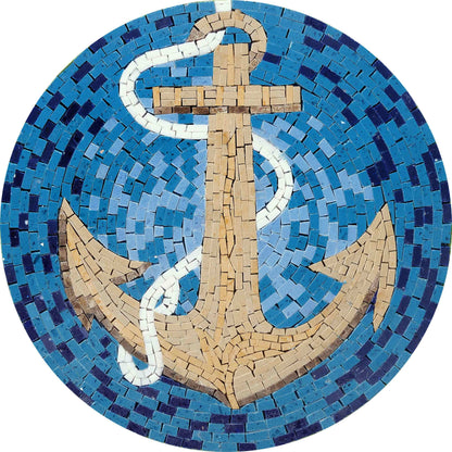 The Voyager's Anchor: Mosaic Medallion