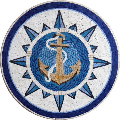 The Voyager's Anchor: Mosaic Medallion