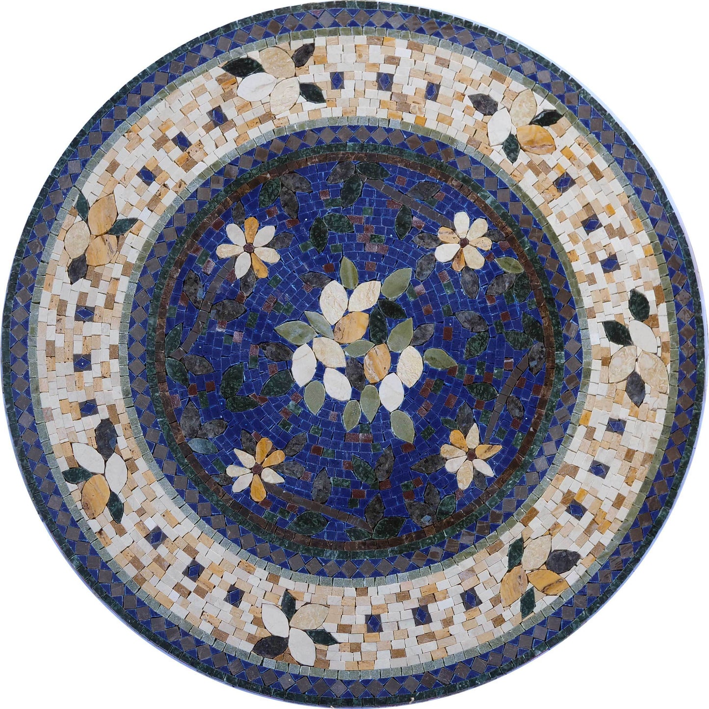 Jasmine Blues - Mosaic Medallion