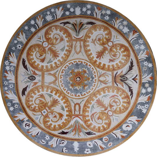Autumn Glory Floral Mosaic Medallion