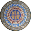 Delialah - medalhão em mosaico greco-romano