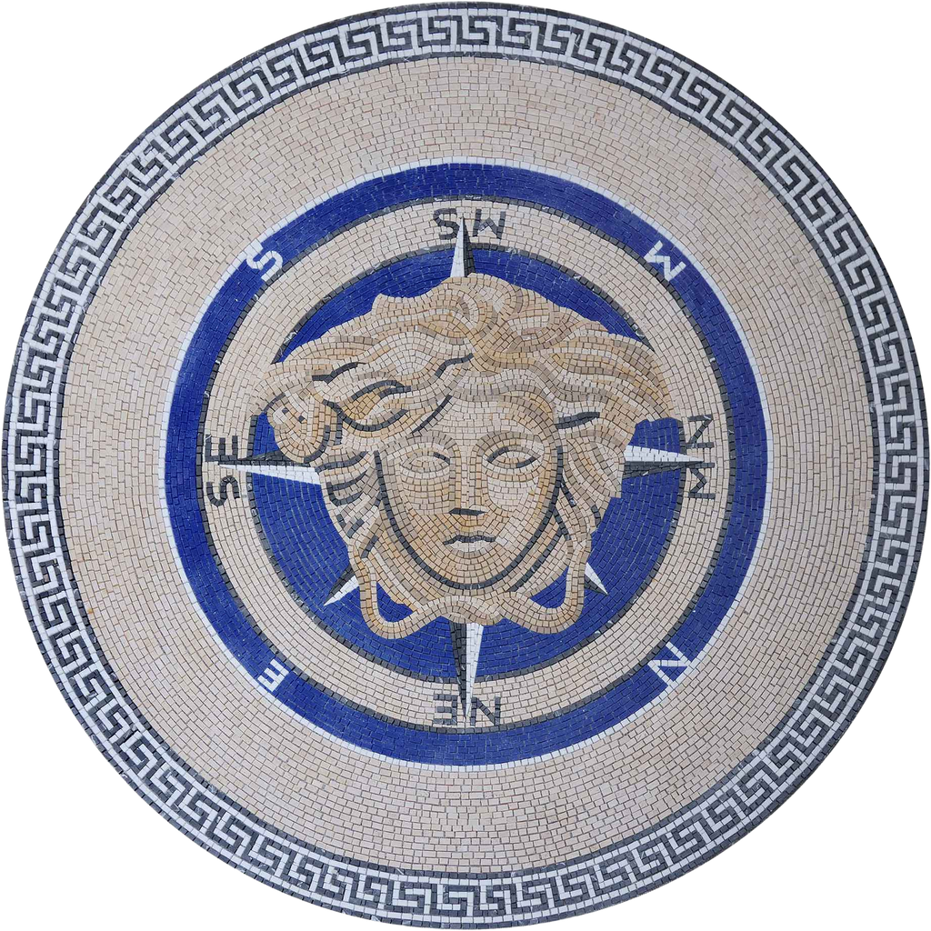 Mosaico de mesa - Compass Versace Medusa