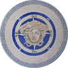 Tabletop Mosaic - Compass Versace Medusa