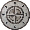 Neutral Compass - Mosaic Artwork