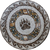 Mosaic Artwork - Paw Mark